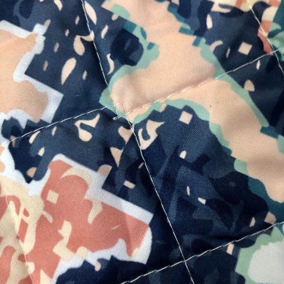 Design Source Two King Pillow Shams Floral Used Quilted Front 20” x 36” - Picture 5 of 16